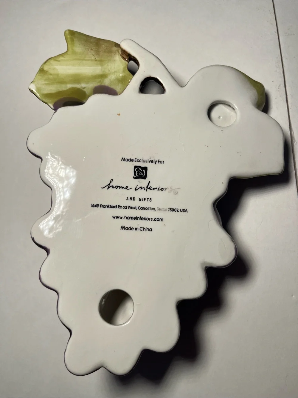 Vintage Home Interiors SonomaVilla Ceramic Fruit Wall Plaques Set of 3